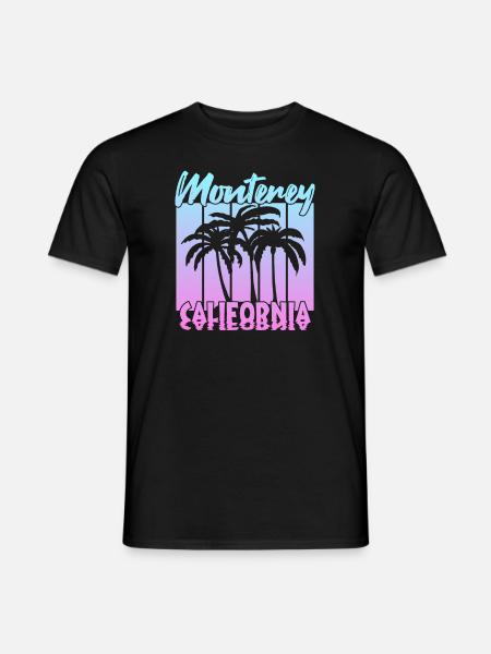 Monterey California - Men's T-Shirt - black