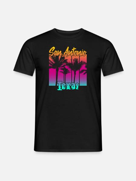 San Antonio Texas - Men's T-Shirt - black