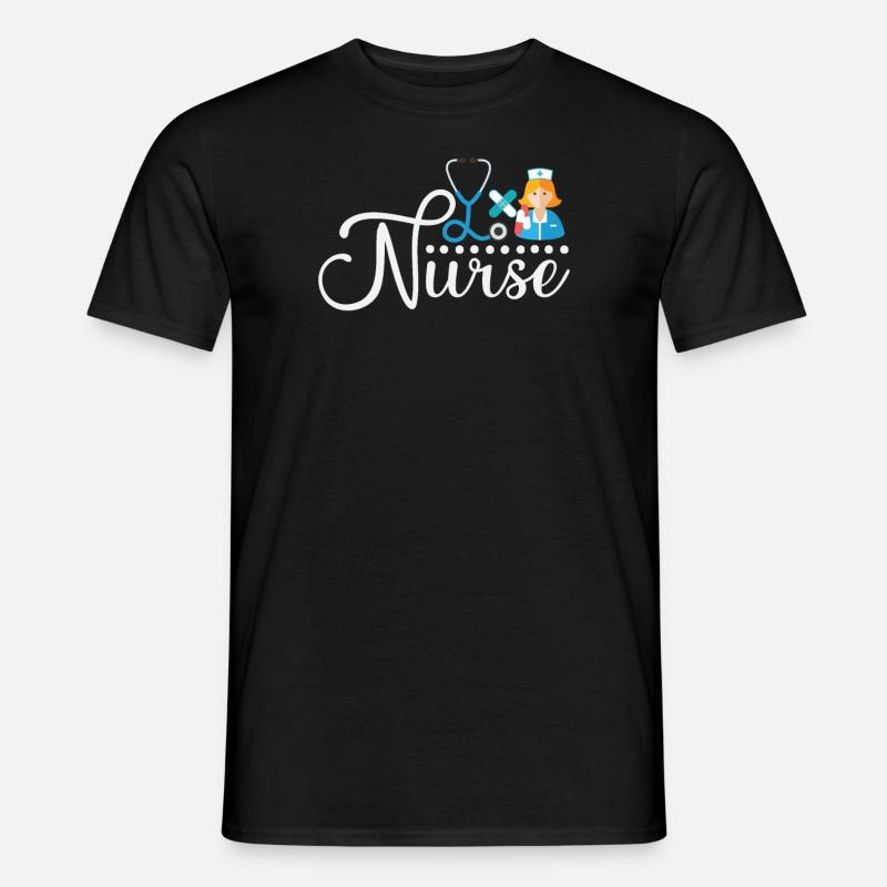 Krankenschwester - Männer T-Shirt - Schwarz