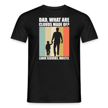 Cloud Computing Informatik Tech - Männer T-Shirt - Schwarz - Vorne - AI Model Male 178 light (178cm)