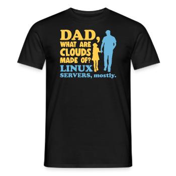 Cloud Computing Informatik Tech - Männer T-Shirt - Schwarz - Vorne - AI Model Male 178 light (178cm)