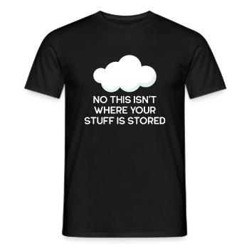 Cloud Computing Informatik Computer Programmierer - Männer T-Shirt - Schwarz - Vorne - AI Model Male 178 light (178cm)