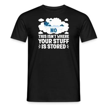 Cloud Computing Informatik Computer Programmierer - Männer T-Shirt - Schwarz - Vorne - AI Model Male 178 light (178cm)