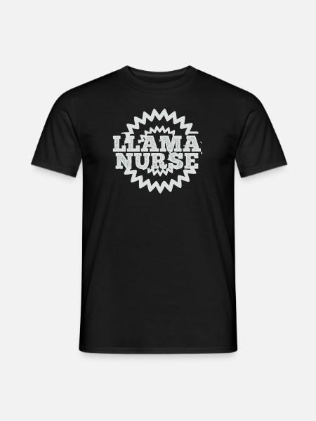 Infirmière lama - T-shirt homme - noir