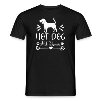 Heißer Hund heißer Besitzer - Männer T-Shirt - Schwarz - Vorne - AI Model Male 178 light (178cm)