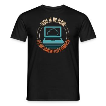 Cloud Computing Informatik Programmierung - Männer T-Shirt - Schwarz - Vorne - AI Model Male 178 light (178cm)