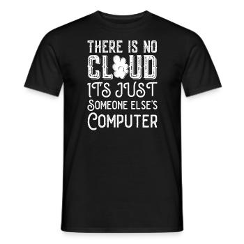 Cloud Computing Informatik Programmierung Dev - Männer T-Shirt - Schwarz - Vorne - AI Model Male 178 light (178cm)