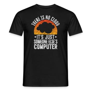 Cloud Computing Informatik Programmierung Dev - Männer T-Shirt - Schwarz - Vorne - AI Model Male 178 light (178cm)