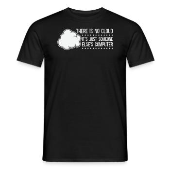 Cloud Computing Informatik Programmierung Dev - Männer T-Shirt - Schwarz - Vorne - AI Model Male 178 light (178cm)