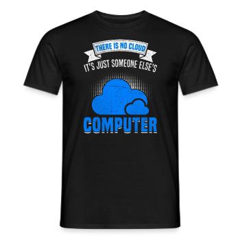 Cloud Computing Informatik Programmierung Dev - Männer T-Shirt - Schwarz - Vorne - AI Model Male 178 light (178cm)
