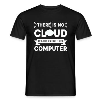 Cloud Computing Informatik Programmierung Dev - Männer T-Shirt - Schwarz - Vorne - AI Model Male 178 light (178cm)