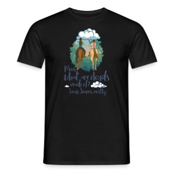 What Are Clouds Made Of - Linux Cloud Computing - Männer T-Shirt - Schwarz - Vorne - AI Model Male 178 light (178cm)