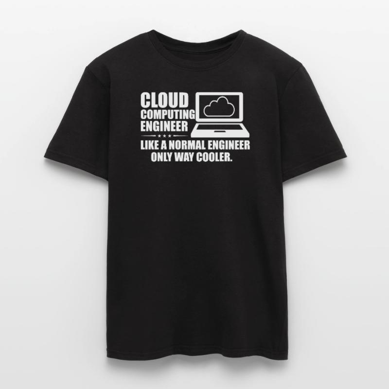 Cloud Computing Engineer Definition Retro Computer Männer T-Shirt