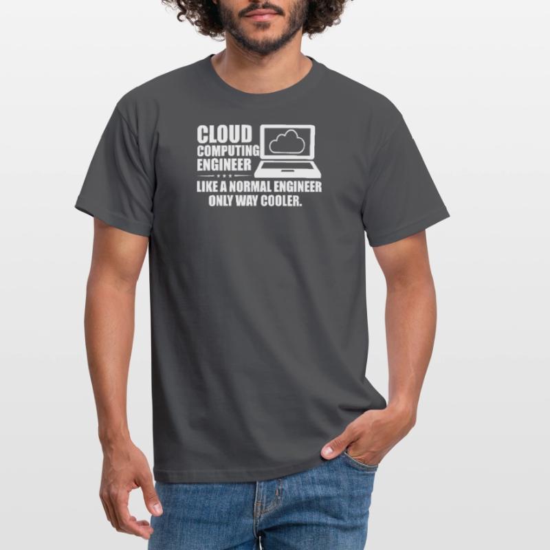 Cloud Computing Engineer Definition Retro Computer Männer T-Shirt