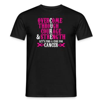 Breast Cancer Awareness - Men's T-Shirt - black - Front - AI Model Male 178 light (178cm)