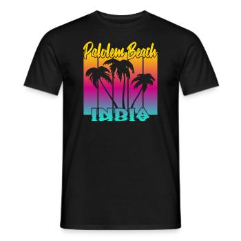 Palolem Beach India - Männer T-Shirt - Schwarz - Vorne - AI Model Male 178 light (178cm)