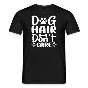 Dog hair doesn't matter - Men's T-Shirt - black - Front - AI Model Male 178 light (178cm)