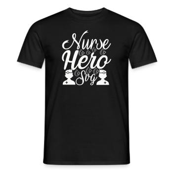 Nurse Held - Men's T-Shirt - black - Front - AI Model Male 178 light (178cm)