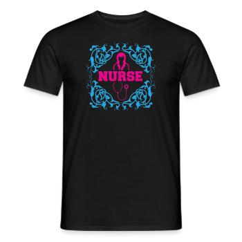 INFIRMIÈRE Aide-soignante - T-shirt homme - noir - Devant - AI Model Male 178 light (178cm)