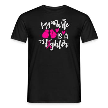 Ma femme est une battante - T-shirt homme - noir - Devant - AI Model Male 178 light (178cm)