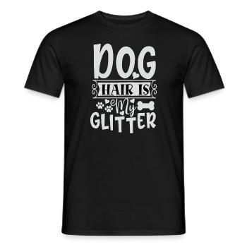 Dog hair doesn't matter - Men's T-Shirt - black - Front - AI Model Male 178 light (178cm)
