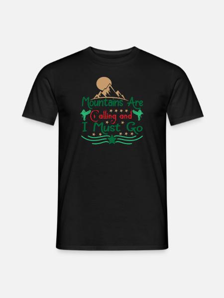 Camping Camper Natura śmieszne powiedzenie - T-shirt męski - czarny