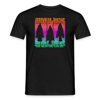 Arrowhead Hunting - Men's T-Shirt - black - Front - AI Model Male 178 light (178cm)