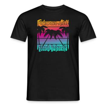 Fakarava Atoll French Polynesia - Men's T-Shirt - black - Front - AI Model Male 178 light (178cm)