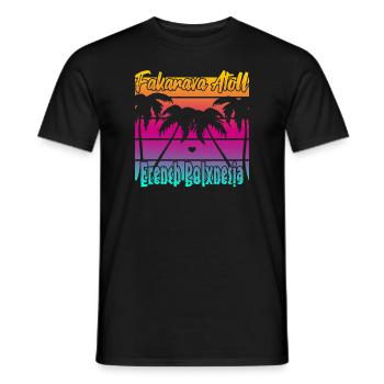 Fakarava Atoll French Polynesia - Men's T-Shirt - black - Front - AI Model Male 178 light (178cm)