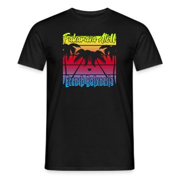 Fakarava Atoll French Polynesia - Men's T-Shirt - black - Front - AI Model Male 178 light (178cm)