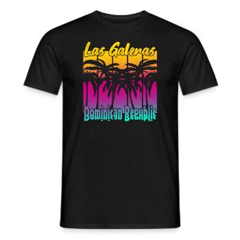 Las Galeras Dominican Republic - Männer T-Shirt - Schwarz - Vorne - AI Model Male 178 light (178cm)