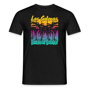 Las Galeras Dominican Republic - Männer T-Shirt - Schwarz - Vorne - AI Model Male 178 light (178cm)