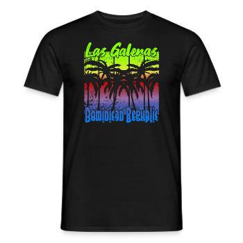 Las Galeras Dominican Republic - Männer T-Shirt - Schwarz - Vorne - AI Model Male 178 light (178cm)