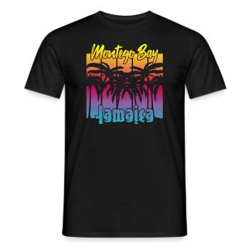 Montego Bay Jamaïque - T-shirt homme - noir - Devant - AI Model Male 178 light (178cm)