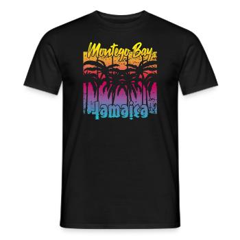 Montego Bay Jamaïque - T-shirt homme - noir - Devant - AI Model Male 178 light (178cm)