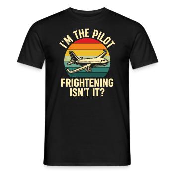 Je suis pilote - Flight Captain Passenger Aircraft - T-shirt homme - noir - Devant - AI Model Male 178 light (178cm)