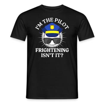 Je suis pilote - Flight Captain Passenger Aircraft - T-shirt homme - noir - Devant - AI Model Male 178 light (178cm)