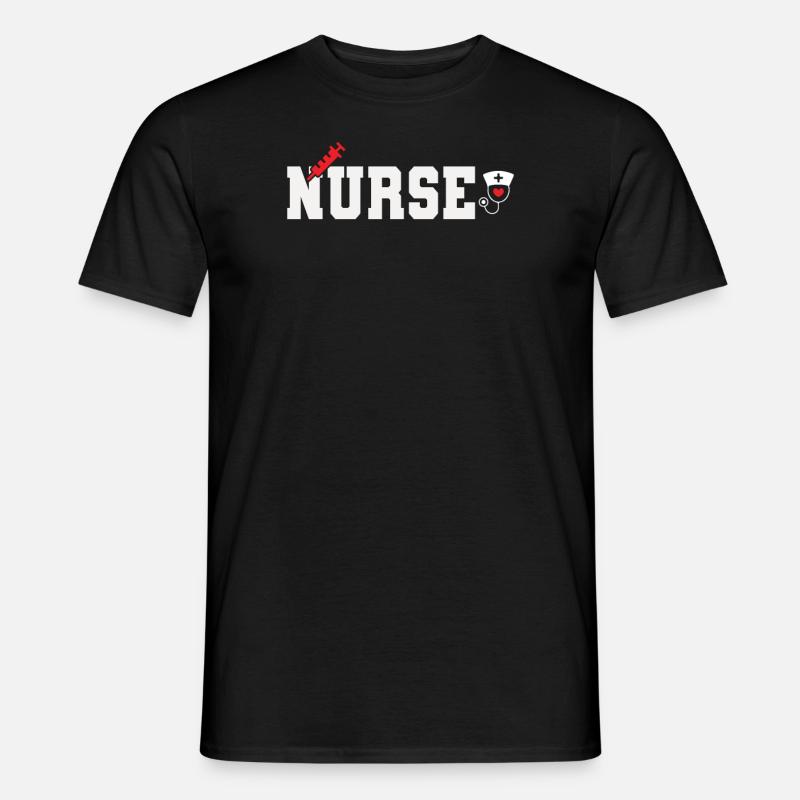 Krankenschwester - Männer T-Shirt - Schwarz