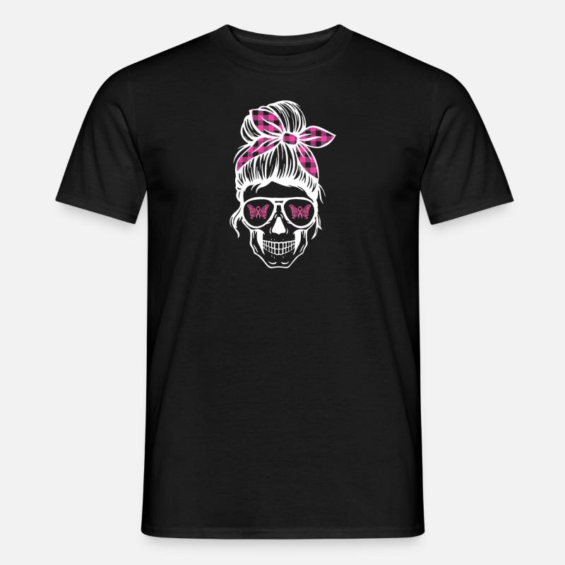 Brustkrebs Schmetterlinge - Männer T-Shirt - Schwarz