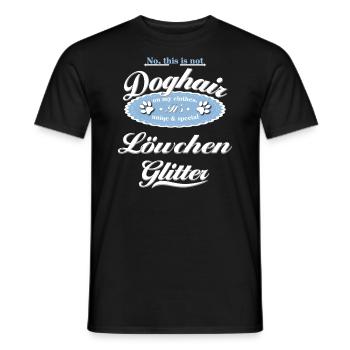 Chien scintillant lion - T-shirt homme - noir - Devant - AI Model Male 178 light (178cm)