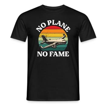 Pilot Kein Flugzeug Kein Ruhm Flugzeukäptn - Männer T-Shirt - Schwarz - Vorne - AI Model Male 178 light (178cm)