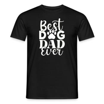 Meilleur papa chien de tous les temps - T-shirt homme - noir - Devant - AI Model Male 178 light (178cm)