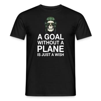 ZItat d’un pilote de ligne sans avion - T-shirt homme - noir - Devant - AI Model Male 178 light (178cm)