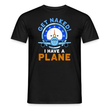 Airline Pilot Zitat Ich habe einen Flugzeugpiloten - Männer T-Shirt - Schwarz - Vorne - AI Model Male 178 light (178cm)