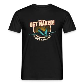 Airline Pilot Zitat Ich habe einen Flugzeugpiloten - Männer T-Shirt - Schwarz - Vorne - AI Model Male 178 light (178cm)