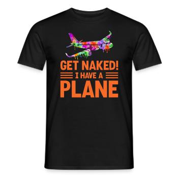 Airline Pilot Zitat Ich habe einen Flugzeugpiloten - Männer T-Shirt - Schwarz - Vorne - AI Model Male 178 light (178cm)