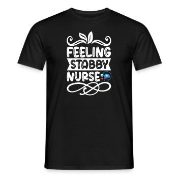 Infirmière épineuse - T-shirt homme - noir - Devant - AI Model Male 178 light (178cm)