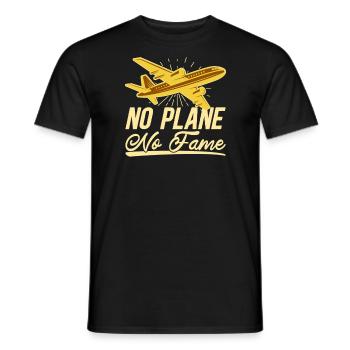 Airline Pilot Aviation Pun für Linienflug Piloten - Männer T-Shirt - Schwarz - Vorne - AI Model Male 178 light (178cm)