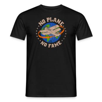 Airline Pilot Aviation Pun für Linienflug Piloten - Männer T-Shirt - Schwarz - Vorne - AI Model Male 178 light (178cm)