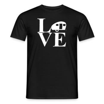 Vacances amoureux de la nature Camping dicton amusant - T-shirt homme - noir - Devant - AI Model Male 178 light (178cm)